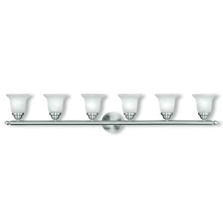 Livex Lighting Neptune 6 Light Brushed Nickel Bath Vanity 1066-91