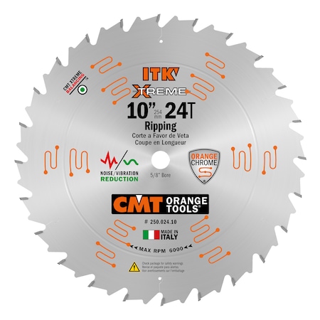 Cmt 10" ITK Rip Circular Saw Blade 250.024.10