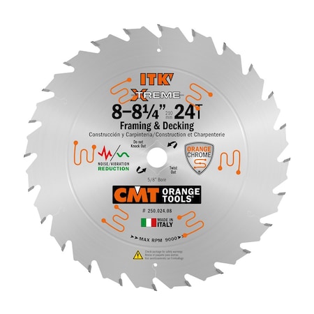 Cmt 8-1/4" ITK Frame/Deck Saw Blade 250.024.08