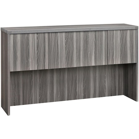 Mayline Aberdeen Wood Door Hutch, Gray, 72"x15" AHW72LGS