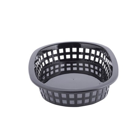 Tablecraft Oval Platter Bskt, 9.25"X6", Blk, PK12 1073BK