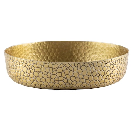 Tablecraft Round Platter, 8.5", Gold Finish 10740