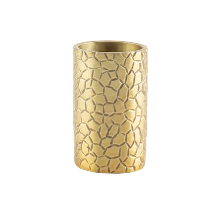 Tablecraft Sugar Tube Holder, Round, Gold Finish 10743