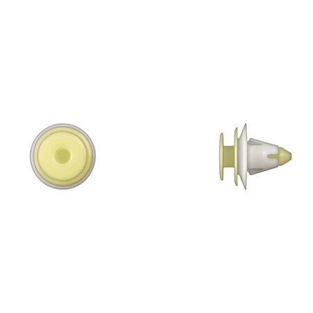 Disco Wht Nyln Rocker Mldg Ret 9mm Hole Size 13mm Stem L PK15 10748PK