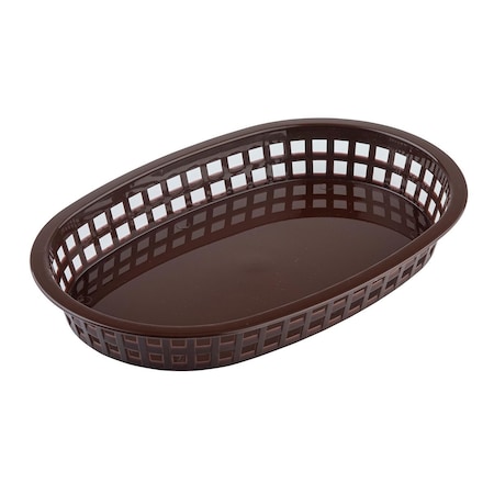 Tablecraft Chicago Platter Basket, Brown, PK12 1076BR