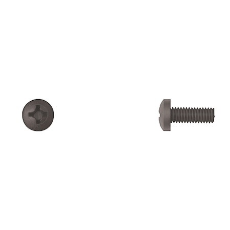 Disco Blk Nyln License Screws 6-1.00X16mm Pan Hd Phllp PK100 10791PK