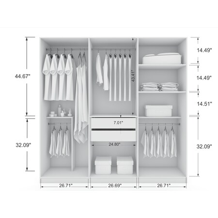 Manhattan Comfort 107gmc 765 74 Modern Freestanding Wardrobe Armoire Clo Zoro Com Manhattan Comfort 107gmc 765 74 Modern, Armoire Hanging Closet