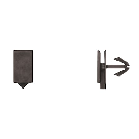 Disco Blk Nyln Moulding Clips 9mm Hole Size 15mm Stem L PK15 10826PK