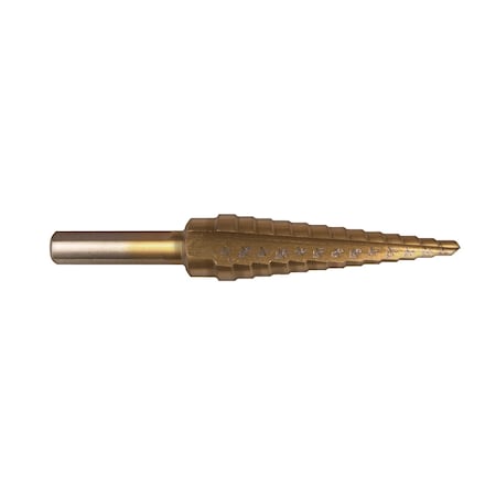 Disco Gold HSS Titanium Step Bits 1/8" Through 1/2" Drill Size 10883PK