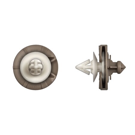 Disco Wht/Tan Nyln Door Panel Ret 8mm Door Frame Hole Size PK15 10884PK