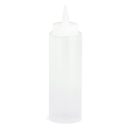 Tablecraft Std Sqz Bottle, Clr, 38mm, Cone, 8OZ, PK12 108C-1