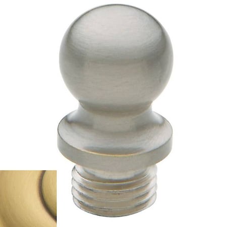 Baldwin Estate Satin Brass with Brown Hinge Pins and Finials 1090.060.I