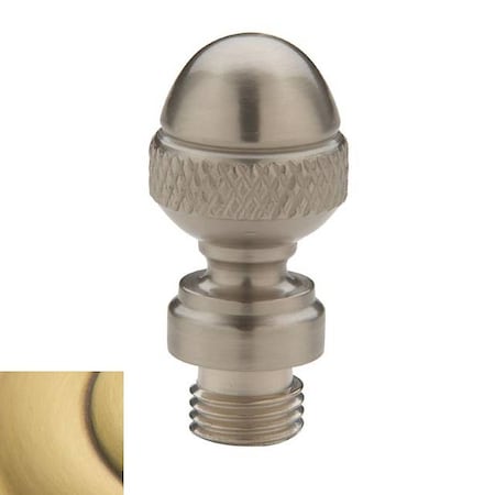 Baldwin Estate Satin Brass with Brown Hinge Pins and Finials 1092.060.I