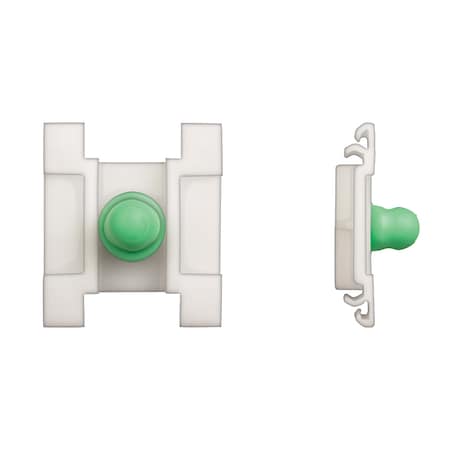 Disco Wht Nyln Door Mldg Clips 8mm Hole Size 11mm Stud L PK10 10921PK