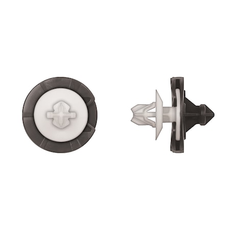 Disco Ntrl/Blk Nyln Retainers 8mm Hole Size 11mm Stem L PK25 10930PK