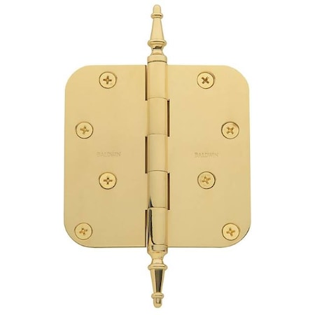 Baldwin Estate Lifetime Brass Hinge Pins and Finials 1093.003.I