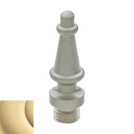 Baldwin Estate Unlacquered Brass Hinge Pins and Finials 1093.031.I