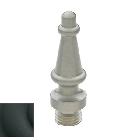 Baldwin Estate Satin Black Hinge Pins and Finials 1093.190.I