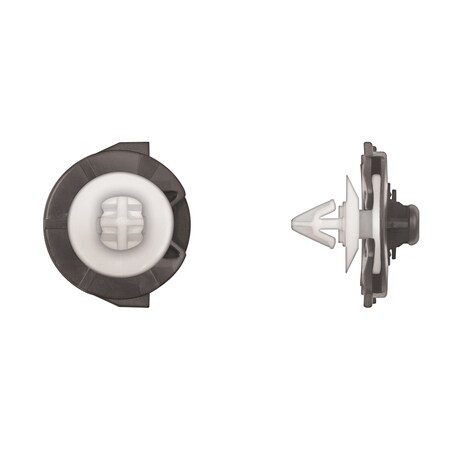 Disco Ntrl/Blk Nyln Int Clip 8mm Hole Size 12mm Stem L PK25 10933PK