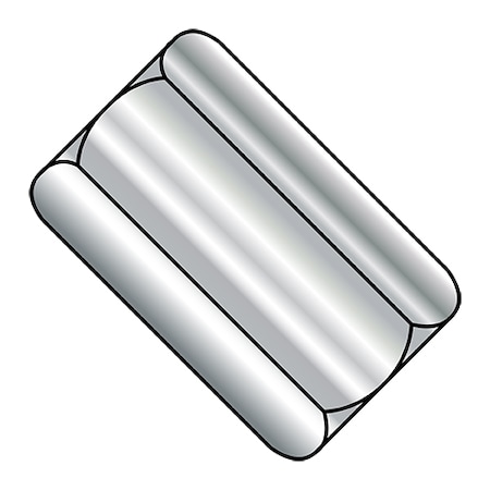 Zoro Select Coupling Nut, 3/8"-16, 18-8 Stainless Steel, Not Graded, Plain, 1-3/4 in Lg, 5/8 in Hex Wd, 90 PK 372810NCUP18