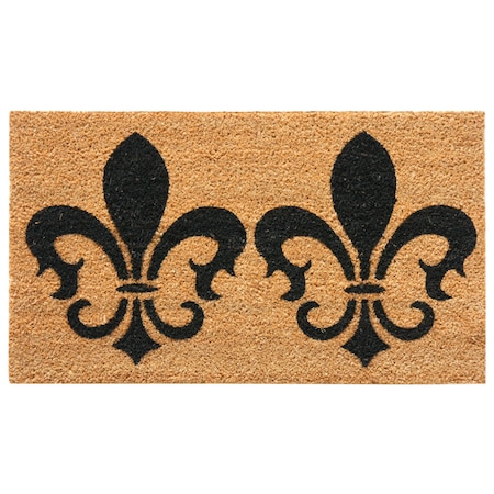 Rubber-Cal Doormat, 0.63 in Thick, Brown, 2 ft W x 5 ft L 10-102-CLOVIS