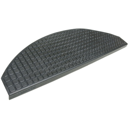 Rubber-Cal "Block-Grip" Non-Slip Rubber Tread Stair Mats, Black, PK6 10-104-011-6PK