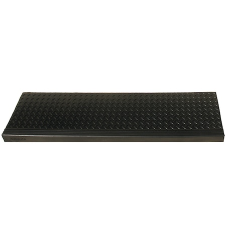 Rubber-Cal "Diamond-Plate Commercial" Step Mat - 10" x 48" - 6pack 10-104-014P