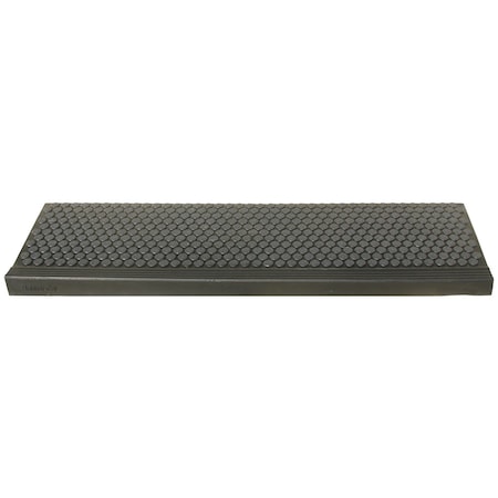 Rubber-Cal "Coin-Grip Commercial (Grit Surface)" Step Mat - 10" x 36", PK6 10-104-012P