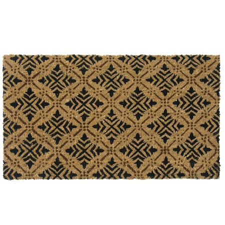 Rubber-Cal Doormat, 0.63 in Thick, Brown, 2 ft W x 3 ft L 10-106-010P