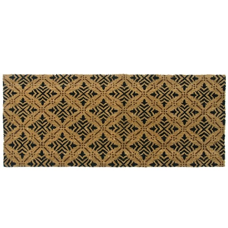 Rubber-Cal "Classic Fleur de Lis French Matting" Doormat, 24 by 57-Inch 10-106-010P