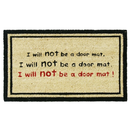 Rubber-Cal Doormat, 0.59 in Thick, Brown, 2 ft W x 3 ft L 10-106-015