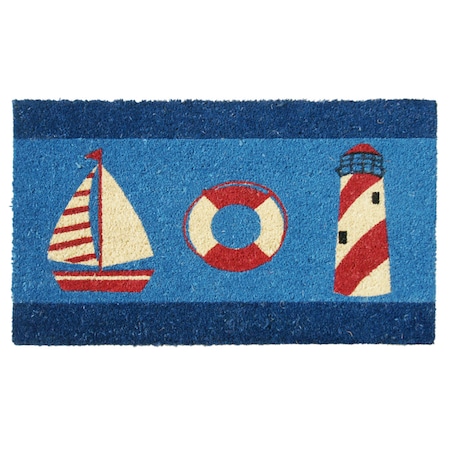 Rubber-Cal It's Summer! Beach Doormat - 18" x 30" 10-106-034