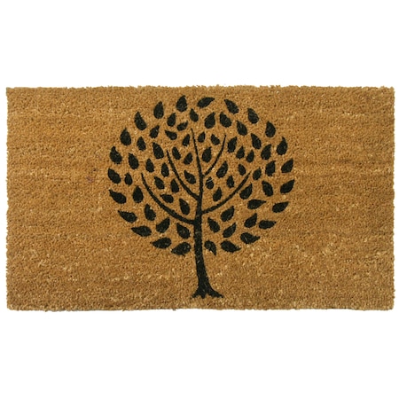 Rubber-Cal Doormat, 0.6 in Thick, Brown, 2-1/2-ft W x 1-1/2-ft L 10-106-035P