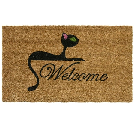 Rubber-Cal Doormat, 0.59 in Thick, Brown, 2 ft W x 3 ft L 10-106-065