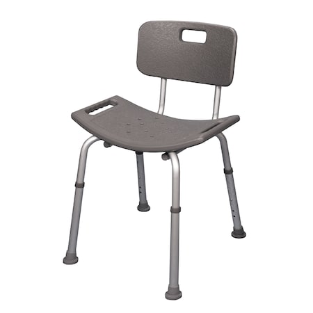 Bilt-Rite Mastex Health 19" L, Table, Bath Bench with Back 10-99050