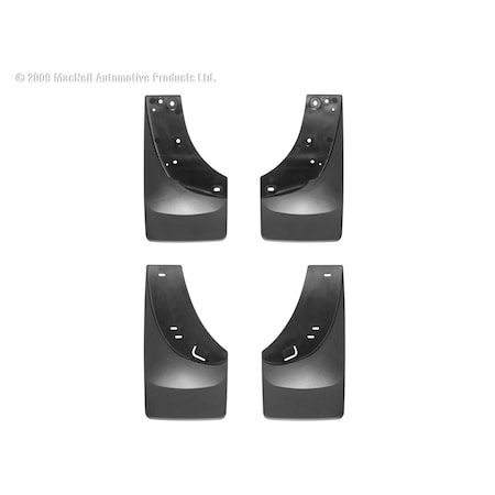 Weathertech No Drill Mud Flaps, Black, 110005-120005 110005-120005