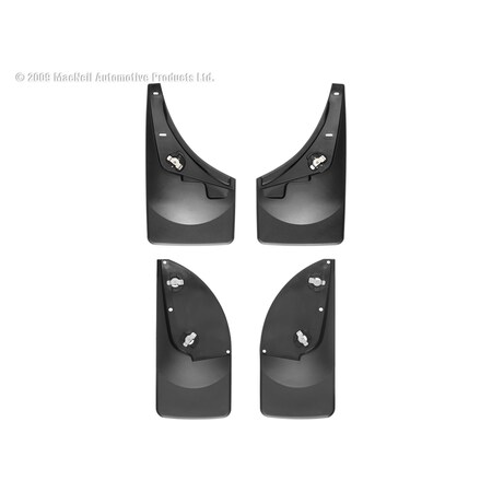 Weathertech No Drill Mud Flaps, Black, 110009-120001 110009-120001