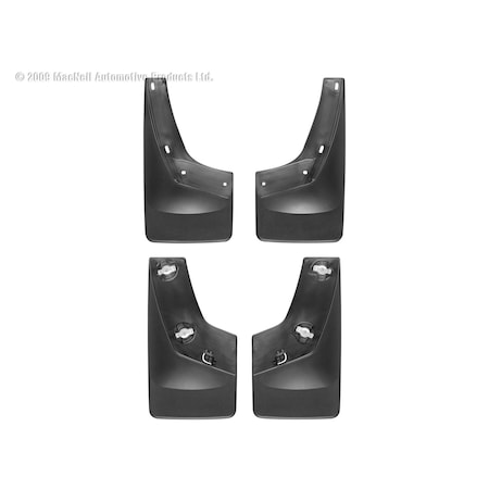 Weathertech No Drill Mud Flaps, Black, 110011-120011 110011-120011