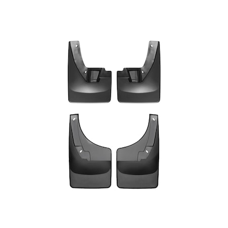 Weathertech No Drill Mud Flaps, Black, 110024-120024 110024-120024
