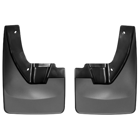 Weathertech No Drill Mud Flaps, Black, 110026, Molded Plastic, Black 110026