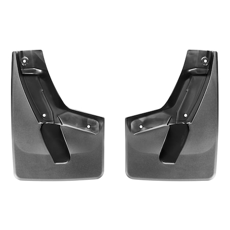 Weathertech No Drill Mud Flaps, Black, 110038, Molded Plastic, Black 110038