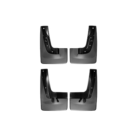 Weathertech No Drill Mud Flaps, Black, 110043-120043 110043-120043