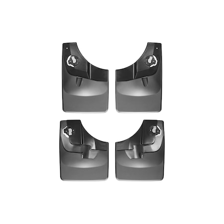 Weathertech No Drill Mud Flaps, Black, 110044-120044 110044-120044