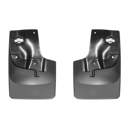 Weathertech No Drill Mud Flaps, Black, 110052, Molded Plastic, Black 110052
