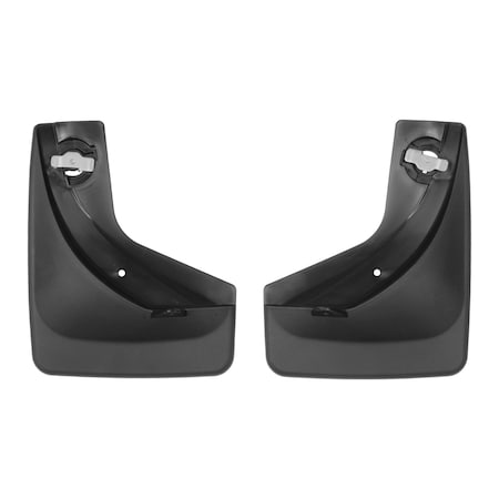 Weathertech No Drill Mud Flaps, Black, 110054, Molded Plastic, Black 110054