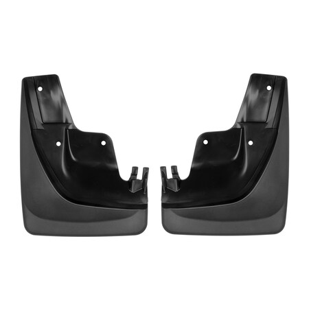 Weathertech No Drill Mud Flaps, Black, 110058, Molded Plastic, Black 110058