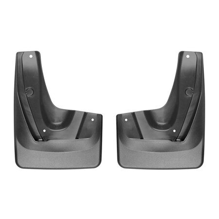 Weathertech No Drill Mud Flaps, Black, 110083, Molded Plastic, Black 110083