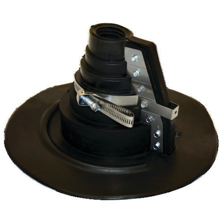 Portals Plus Small Retrofit Flashing, Black EPDM, 1"-3" 11015