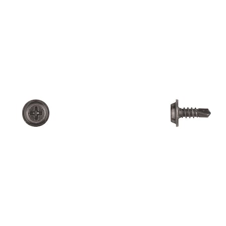 Disco Blk Flat Top Trim Screws 8X1/2" 13/32"OD Phil Tek PK100 11027PK