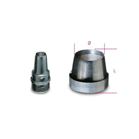 Beta Punch, Burnished Steel, 32mm 011050032